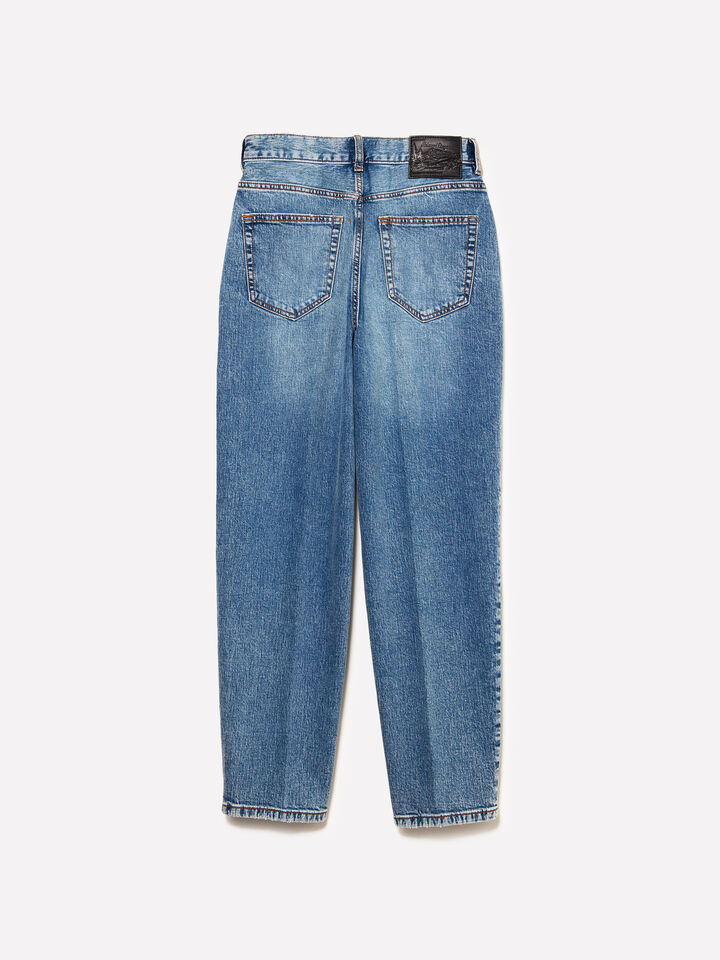 Bluejeans im Mom-Fit-Stil 69 - mom fit und boyfriend jeans für damen - Blau | Sisley image number 6